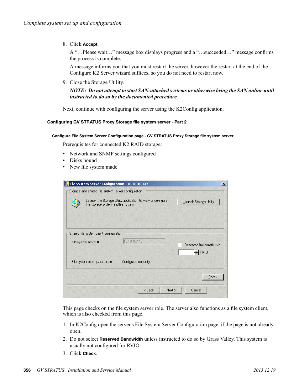 Grass Valley GV STRATUS Installation v.3.1 User Manual | Page 356 / 510