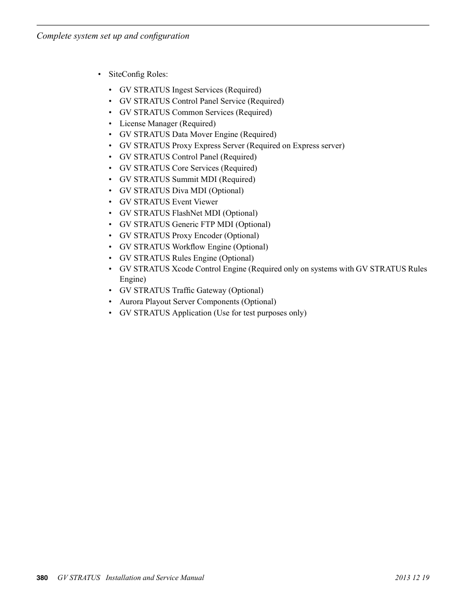 Grass Valley GV STRATUS Installation v.3.1 User Manual | Page 380 / 510