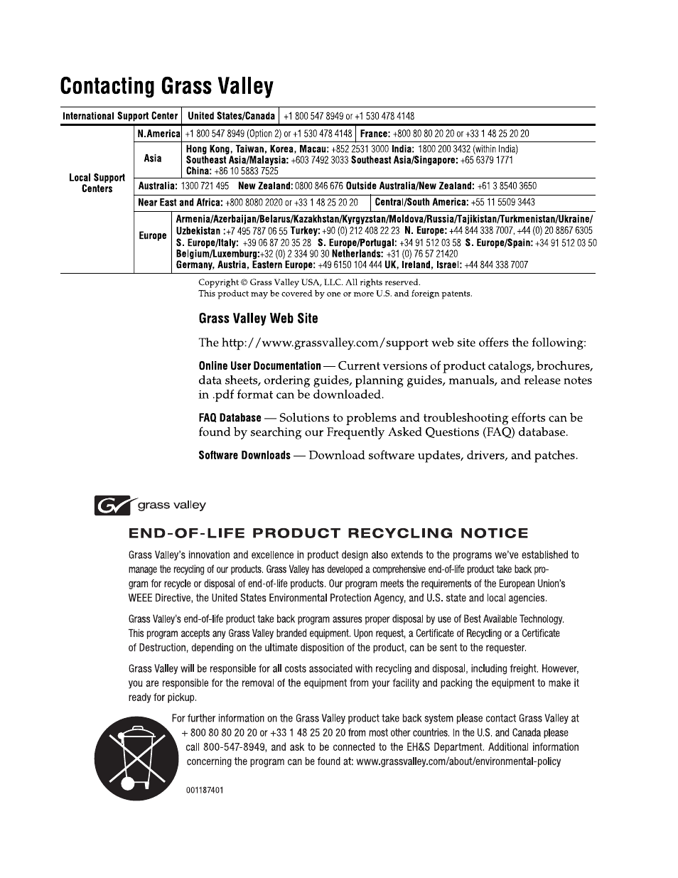 Grass Valley GV STRATUS Installation v.3.1 User Manual | Page 4 / 510