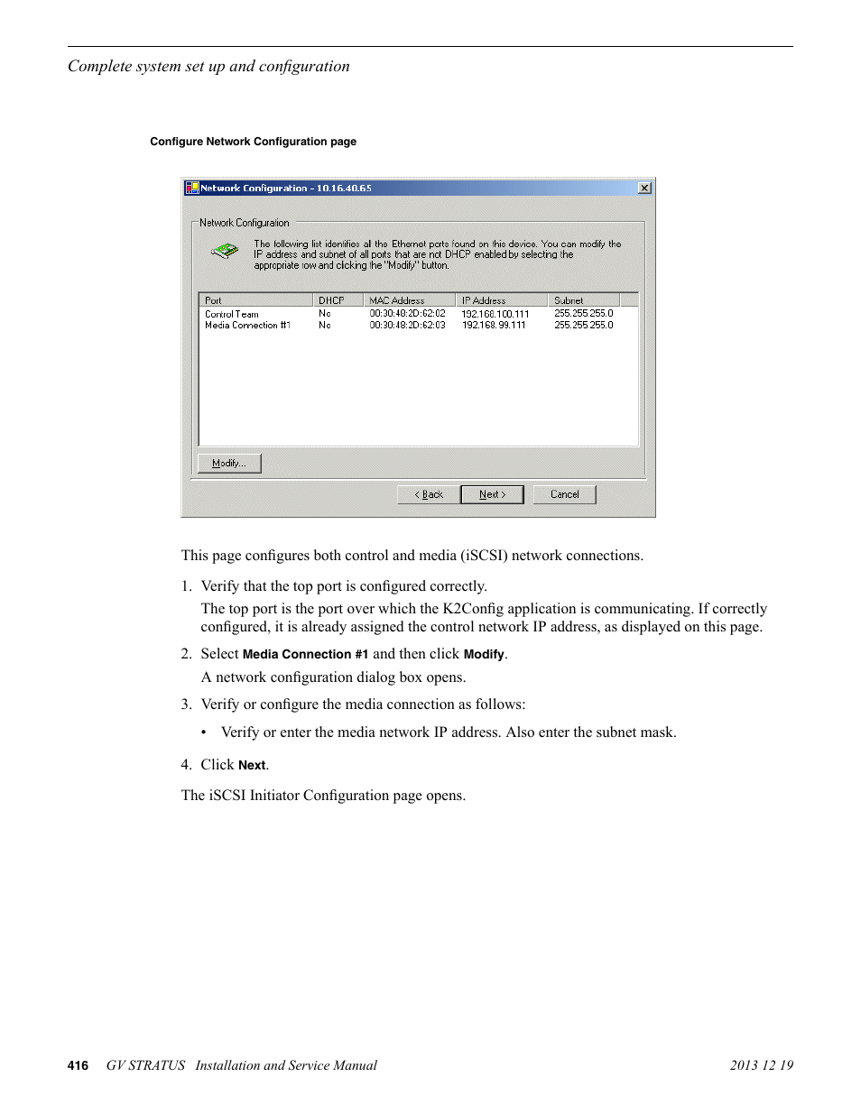 Grass Valley GV STRATUS Installation v.3.1 User Manual | Page 416 / 510