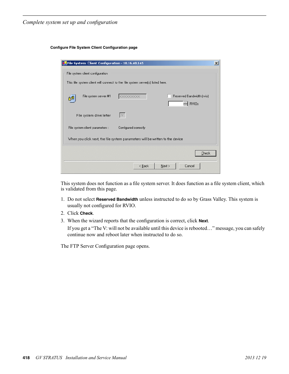 Grass Valley GV STRATUS Installation v.3.1 User Manual | Page 418 / 510