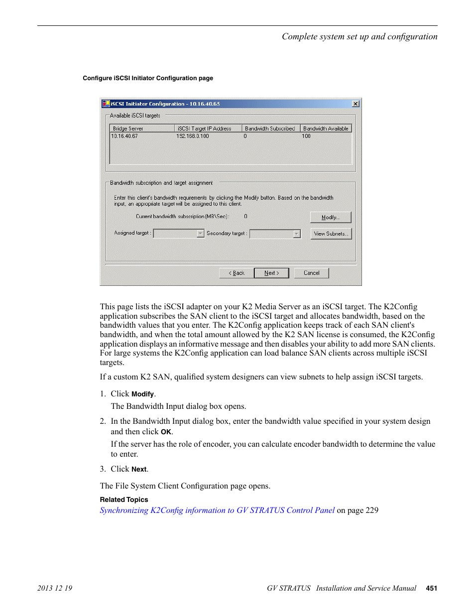 Grass Valley GV STRATUS Installation v.3.1 User Manual | Page 451 / 510