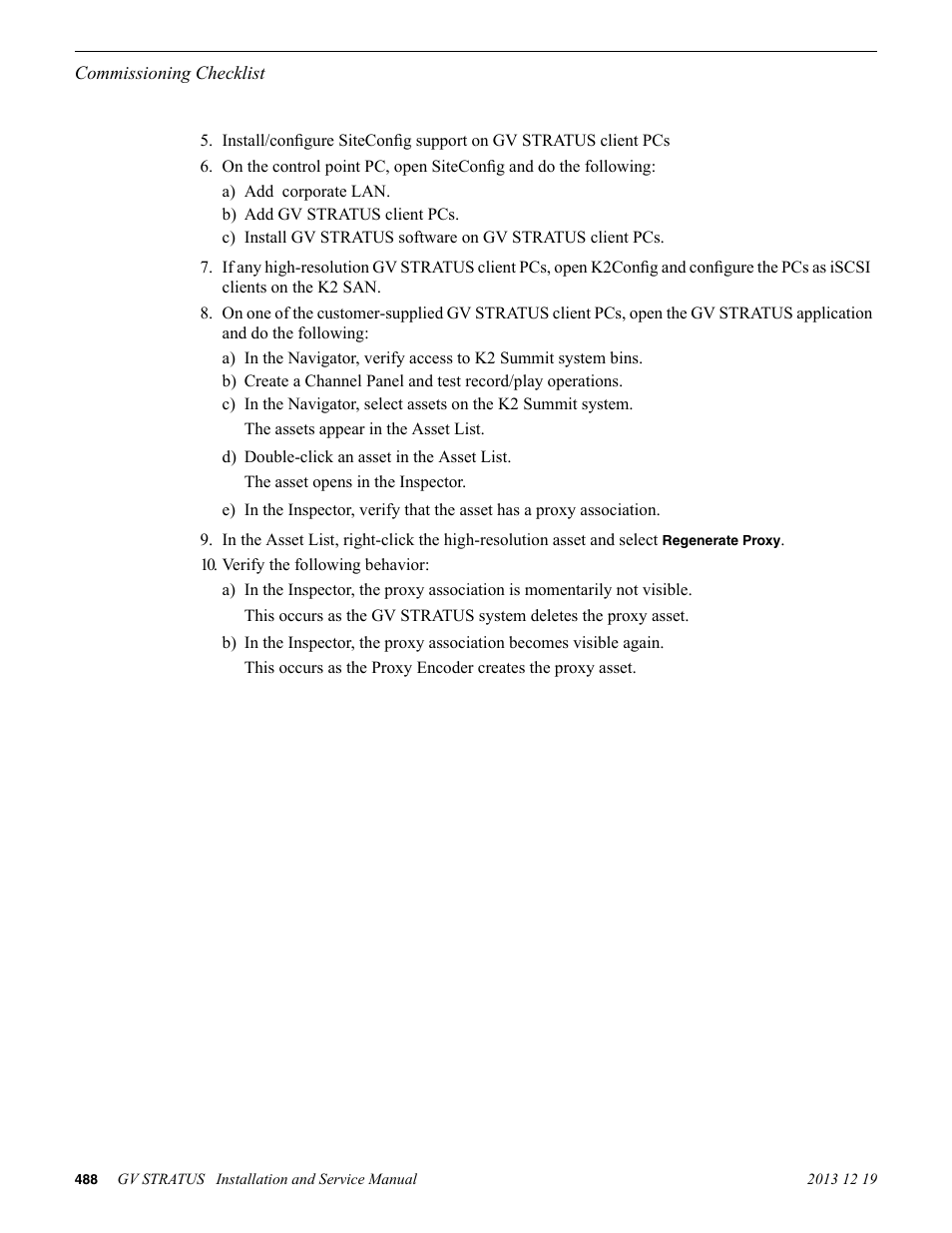 Grass Valley GV STRATUS Installation v.3.1 User Manual | Page 488 / 510