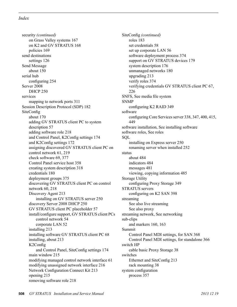 Send message | Grass Valley GV STRATUS Installation v.3.1 User Manual | Page 508 / 510