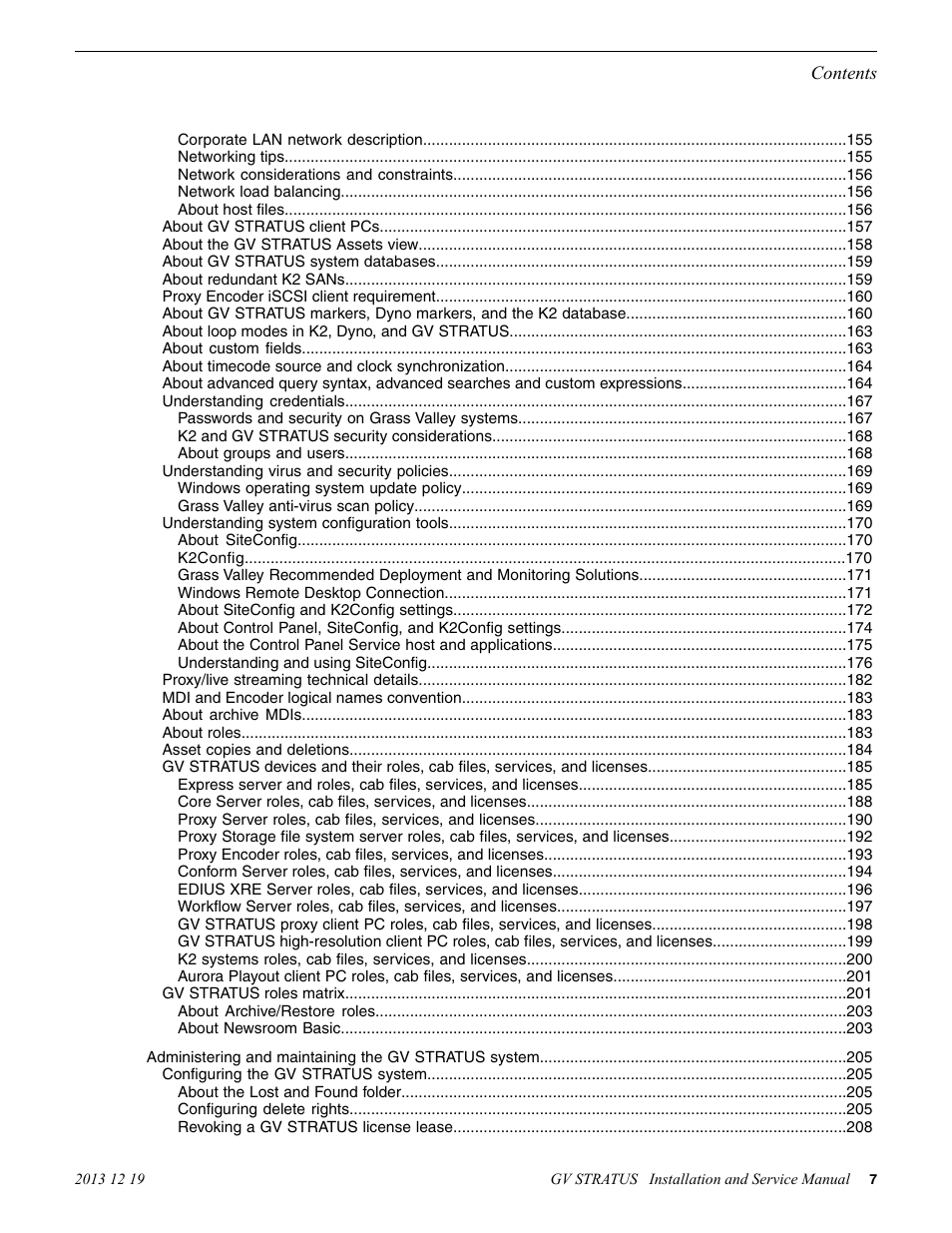 Grass Valley GV STRATUS Installation v.3.1 User Manual | Page 7 / 510