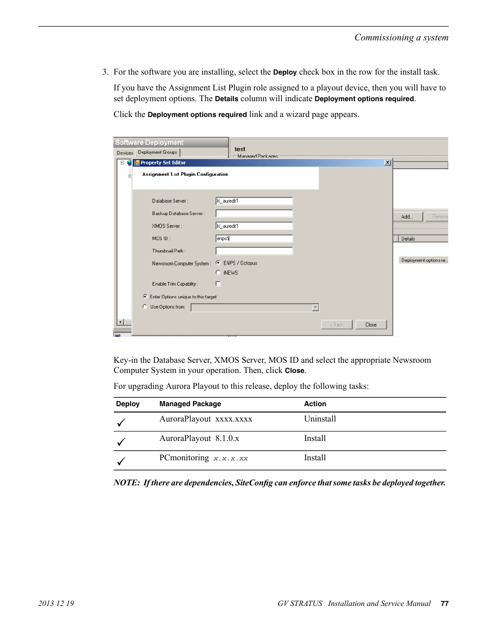 Grass Valley GV STRATUS Installation v.3.1 User Manual | Page 77 / 510