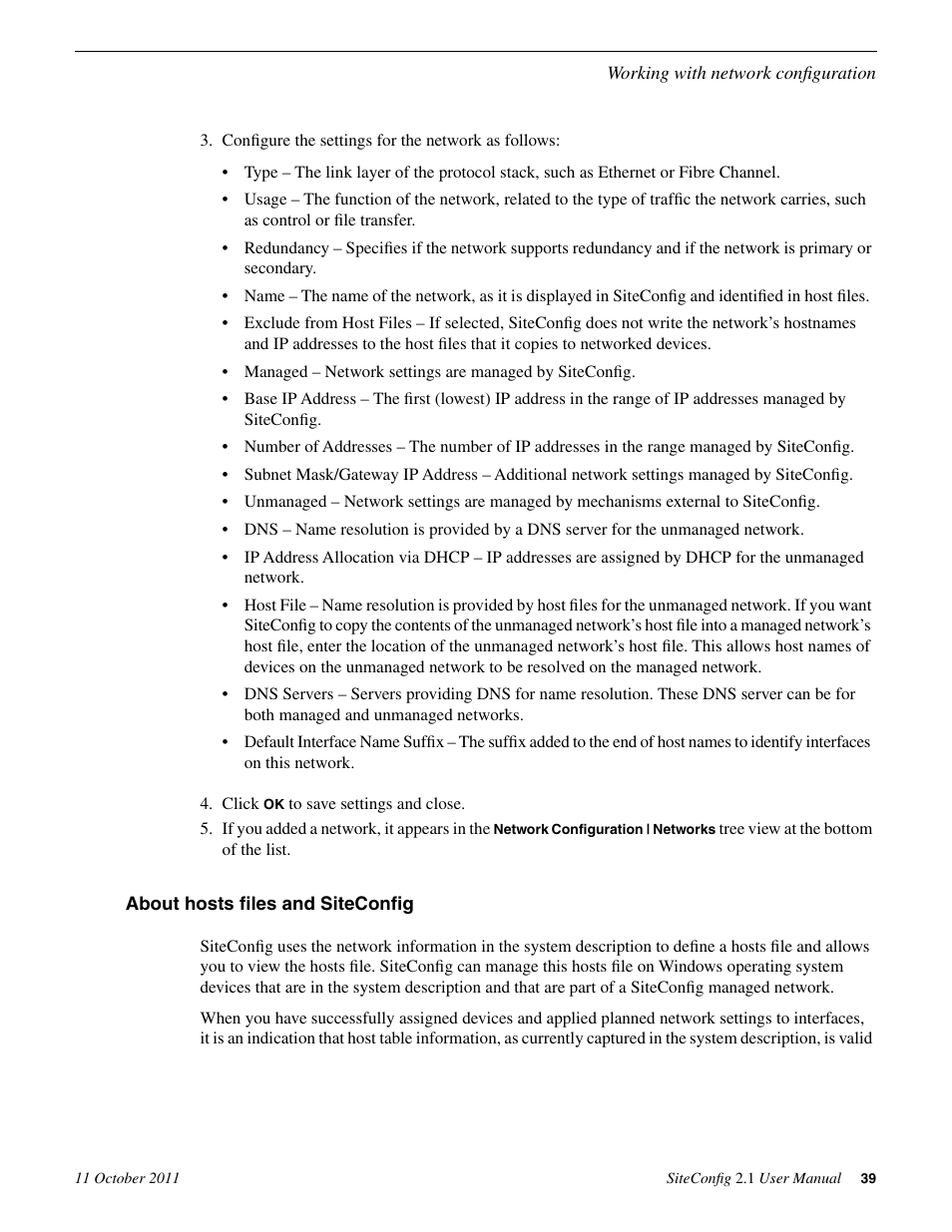 About hosts files and siteconfig | Grass Valley SiteConfig v.2.1 User Manual | Page 39 / 102