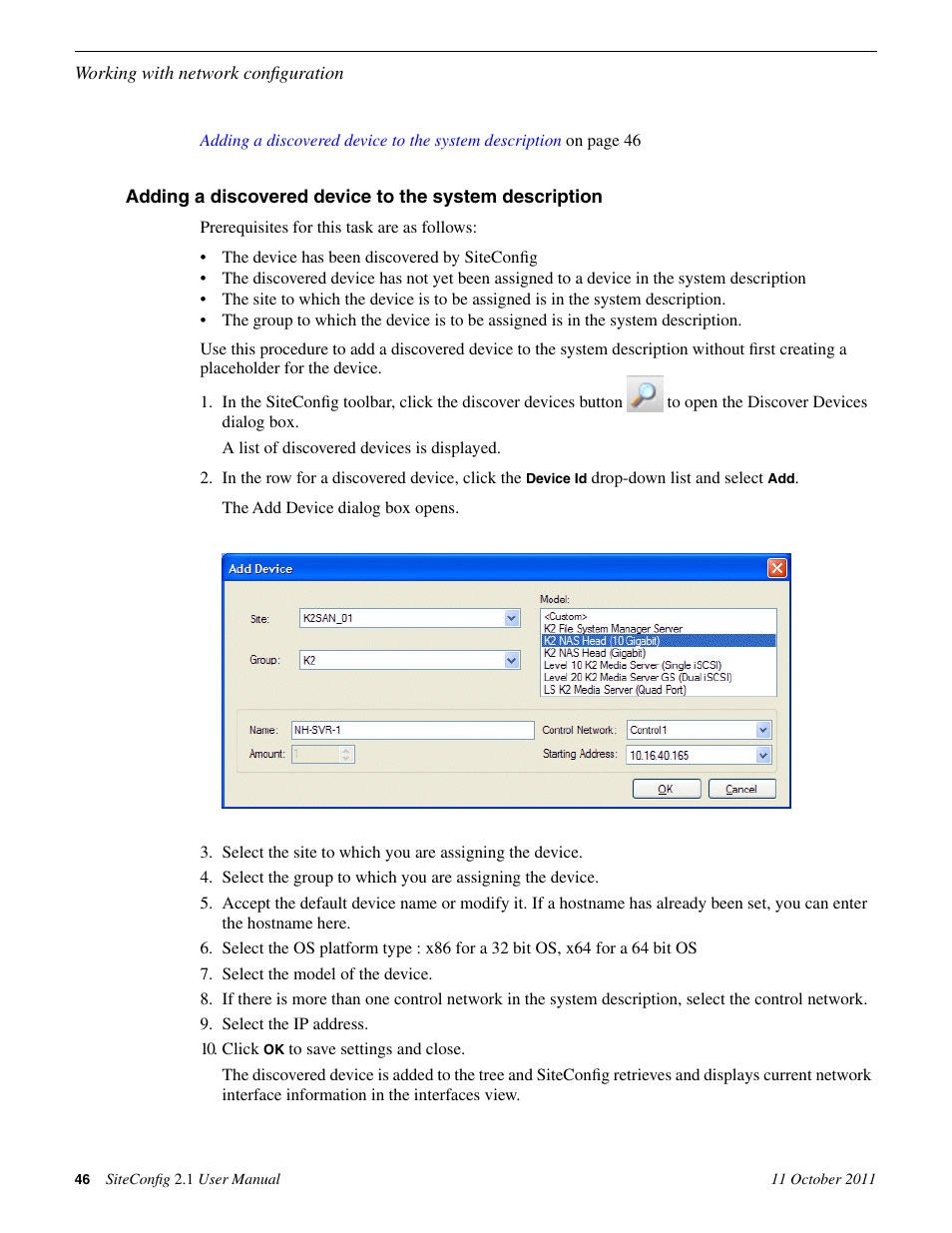 Grass Valley SiteConfig v.2.1 User Manual | Page 46 / 102