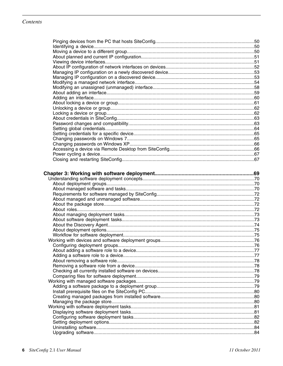 Grass Valley SiteConfig v.2.1 User Manual | Page 6 / 102