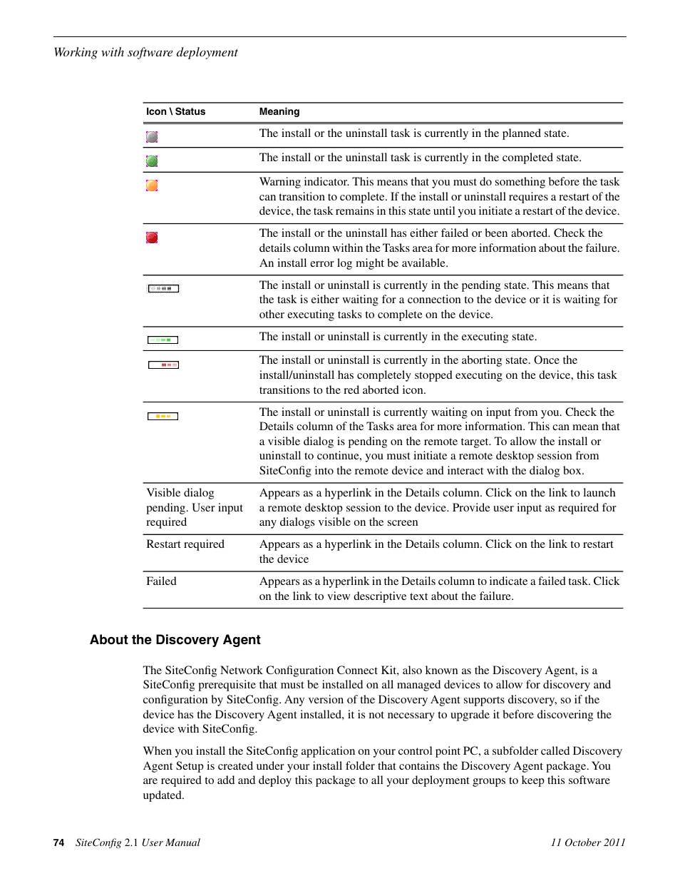 About the discovery agent | Grass Valley SiteConfig v.2.1 User Manual | Page 74 / 102