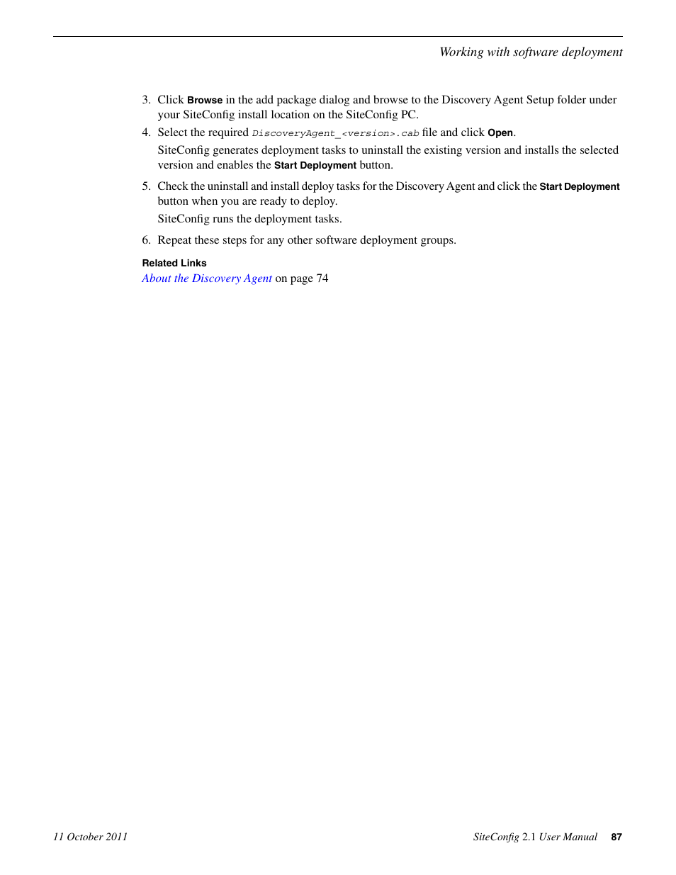 Grass Valley SiteConfig v.2.1 User Manual | Page 87 / 102