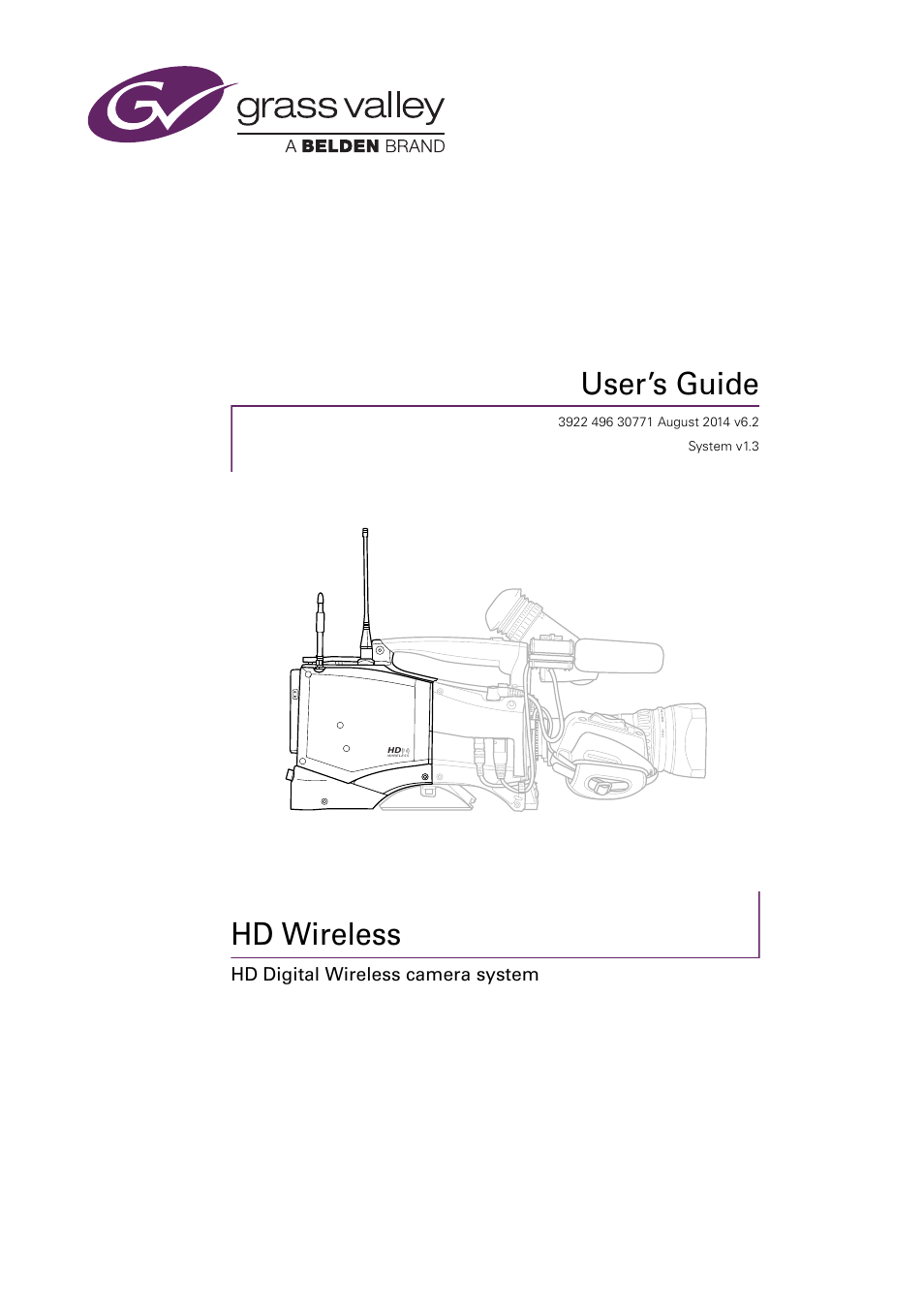 Grass Valley HD Wireless User Manual | 86 pages