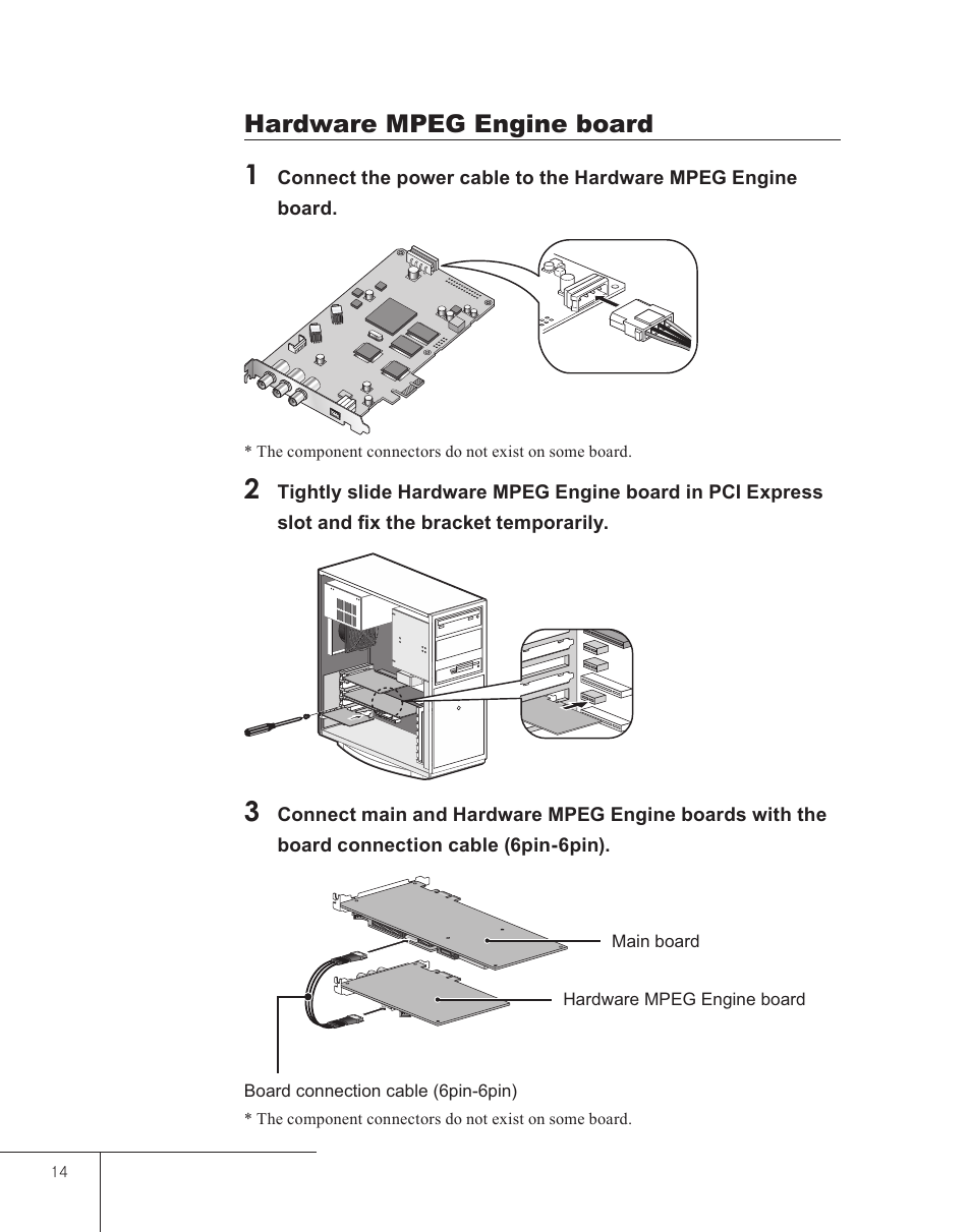 Hardware mpeg engine board | Grass Valley EDIUS 5 User Manual | Page 16 / 52
