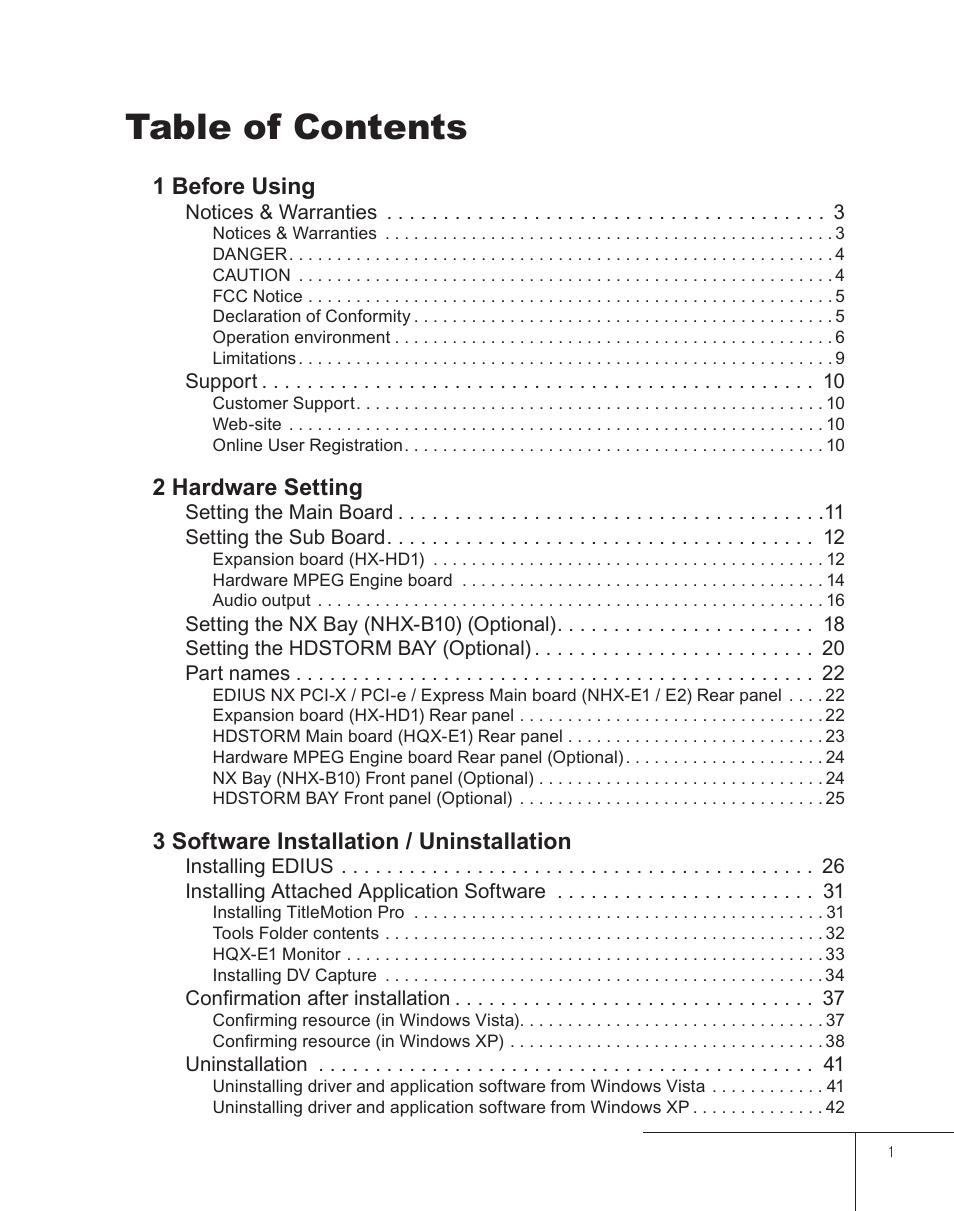 Grass Valley EDIUS 5 User Manual | Page 3 / 52