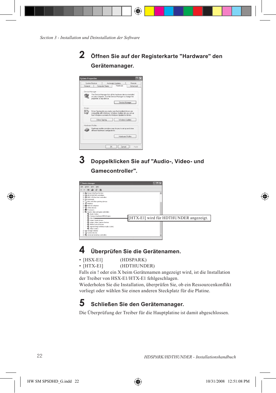 Grass Valley HSPARK User Manual | Page 108 / 120