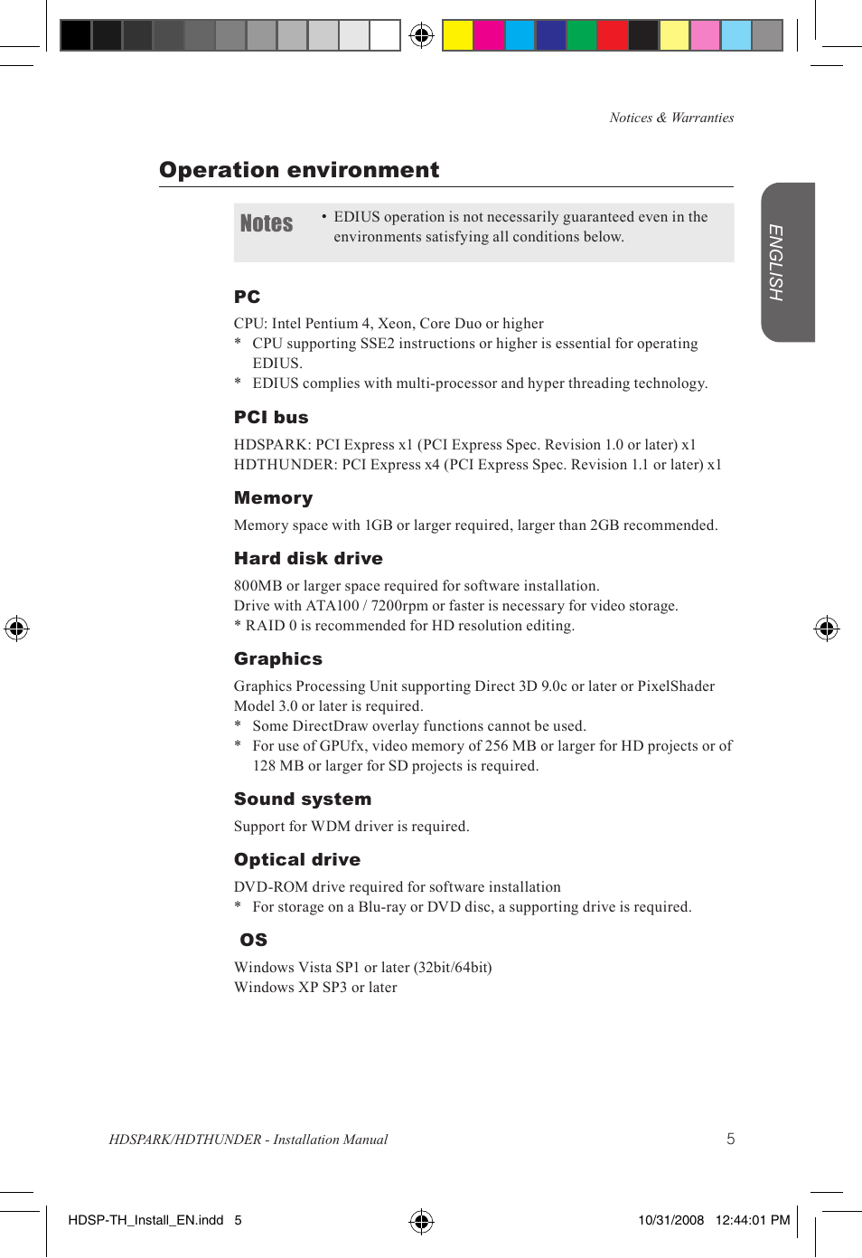 Grass Valley HSPARK User Manual | Page 11 / 120