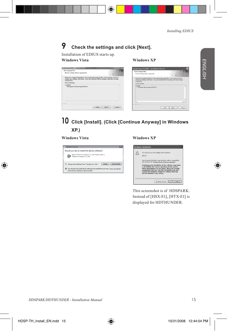 Grass Valley HSPARK User Manual | Page 21 / 120