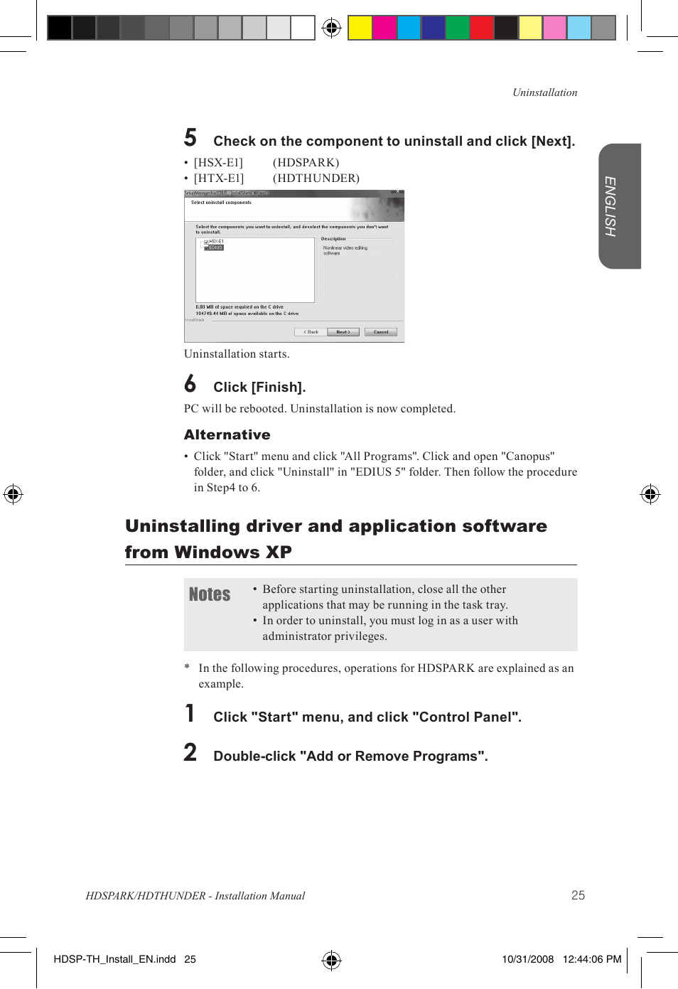 Grass Valley HSPARK User Manual | Page 31 / 120
