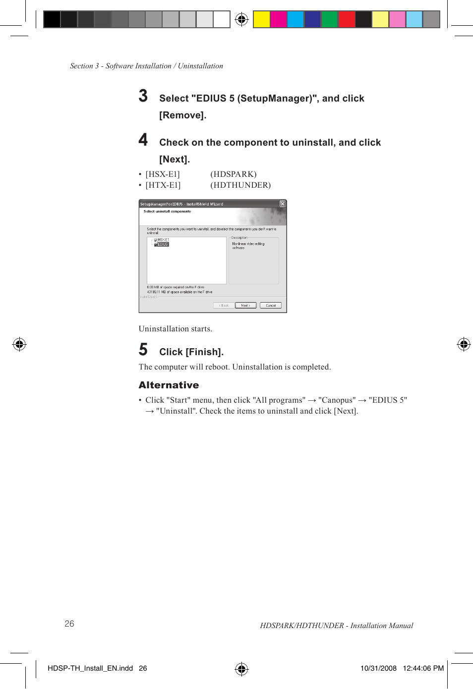 Grass Valley HSPARK User Manual | Page 32 / 120