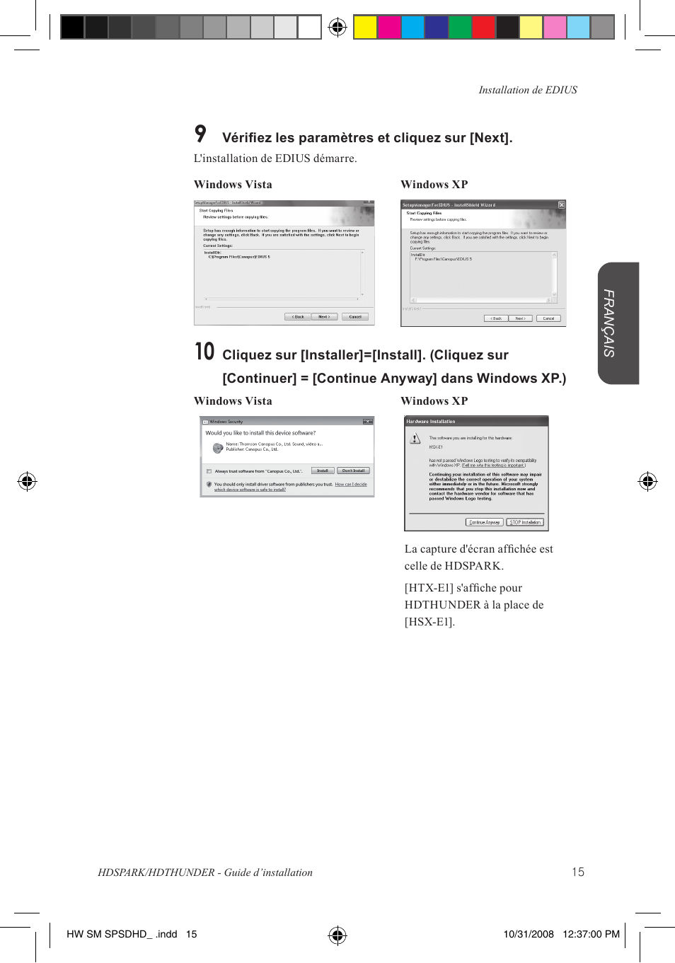 Grass Valley HSPARK User Manual | Page 61 / 120
