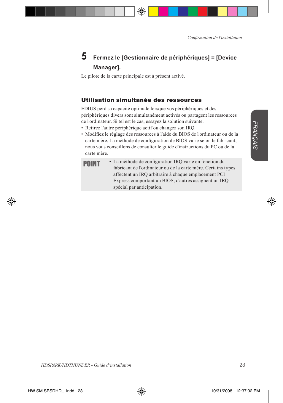 Point | Grass Valley HSPARK User Manual | Page 69 / 120
