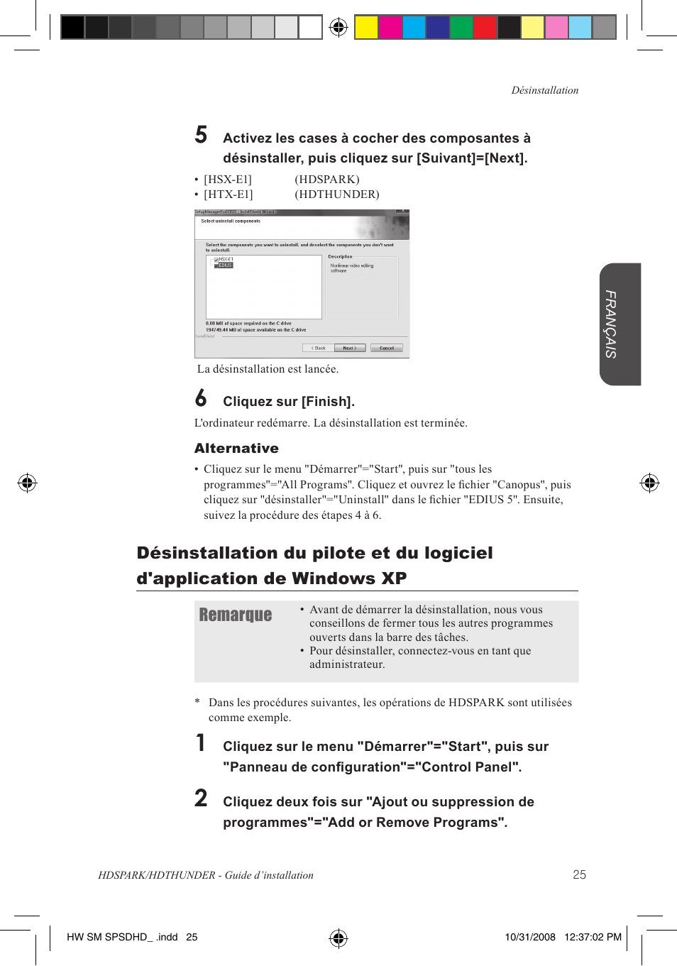 Grass Valley HSPARK User Manual | Page 71 / 120