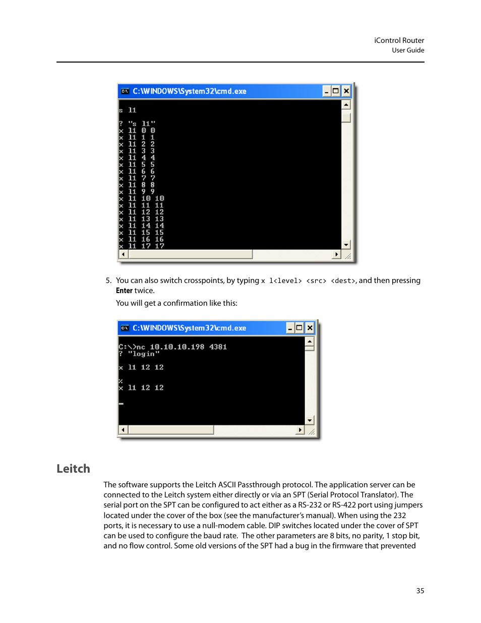 Leitch | Grass Valley iRouter v.6.01 User Manual | Page 39 / 100