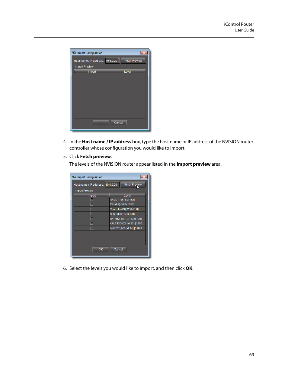 Grass Valley iRouter v.6.01 User Manual | Page 73 / 100