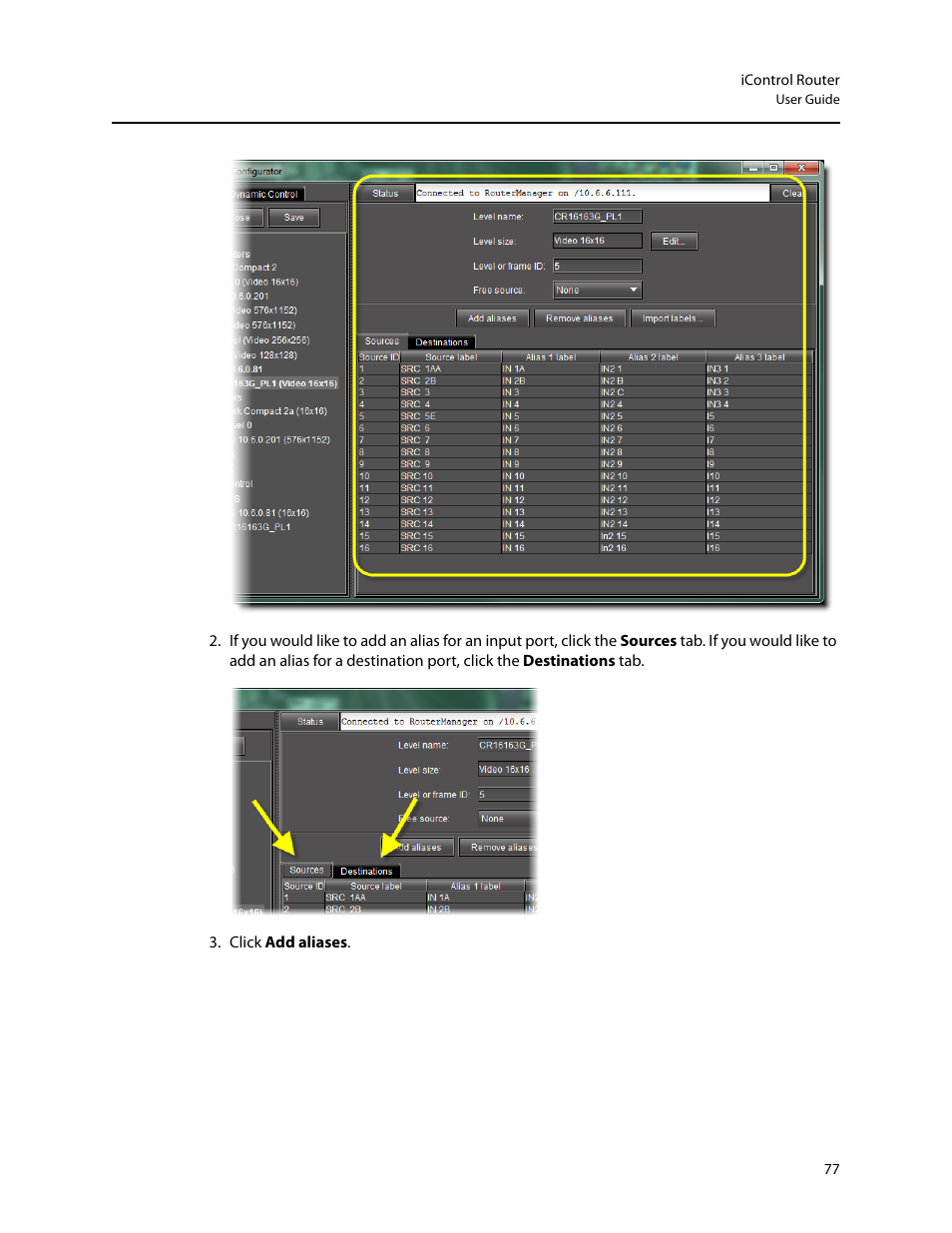 Grass Valley iRouter v.6.01 User Manual | Page 81 / 100