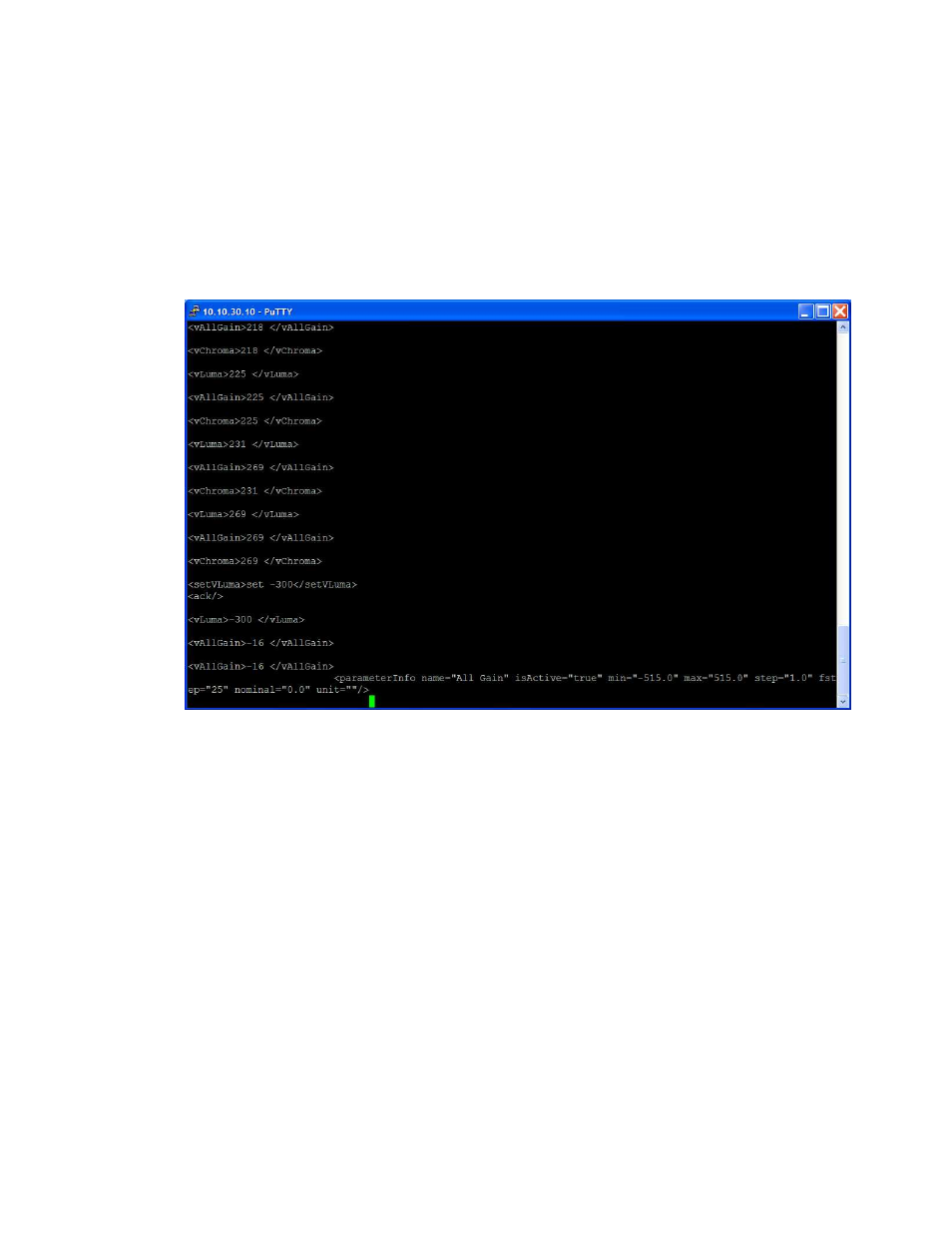 3 parameter status updates | Grass Valley iControl XML User Manual | Page 24 / 28