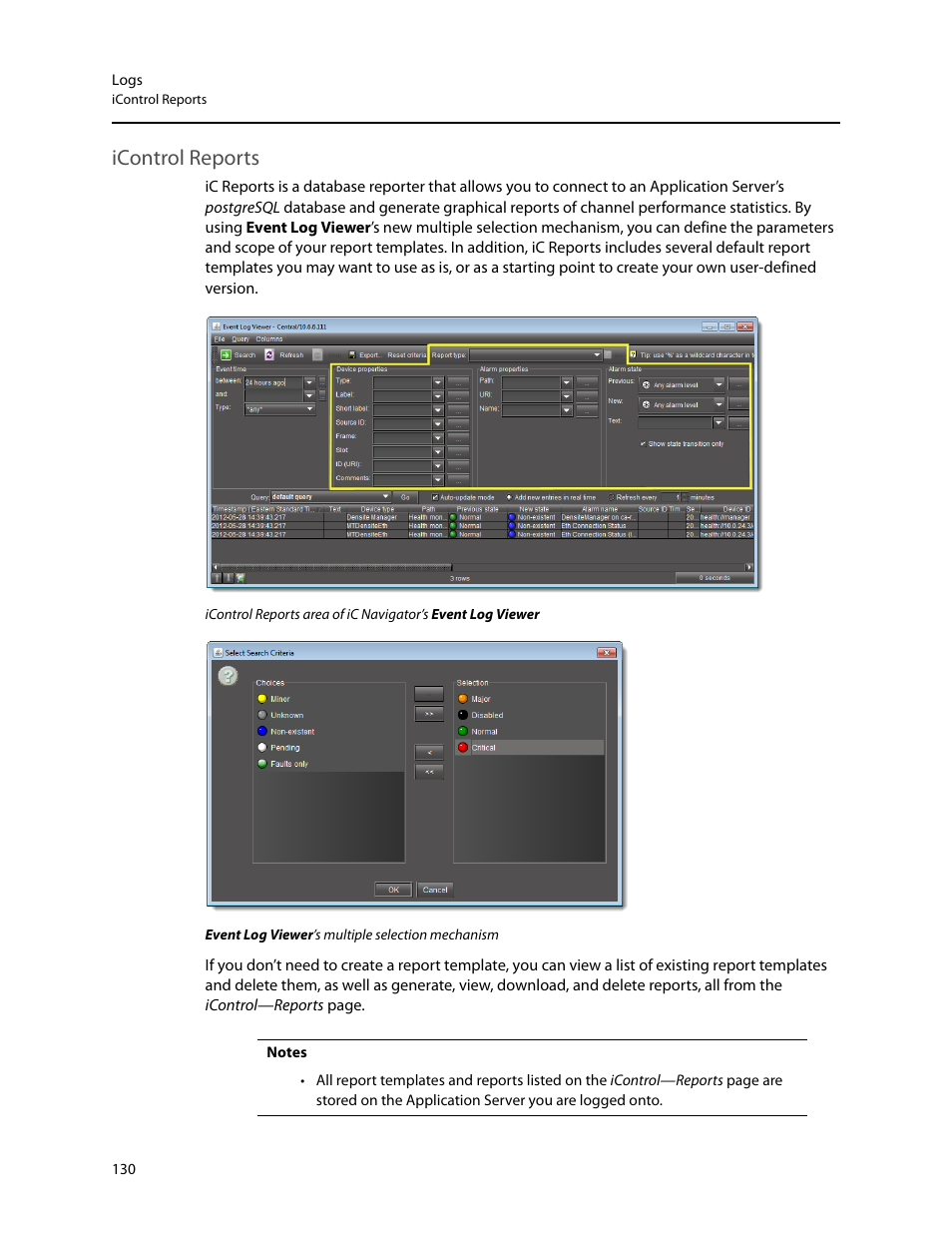 Icontrol reports | Grass Valley iControl V.6.02 User Manual | Page 140 / 610