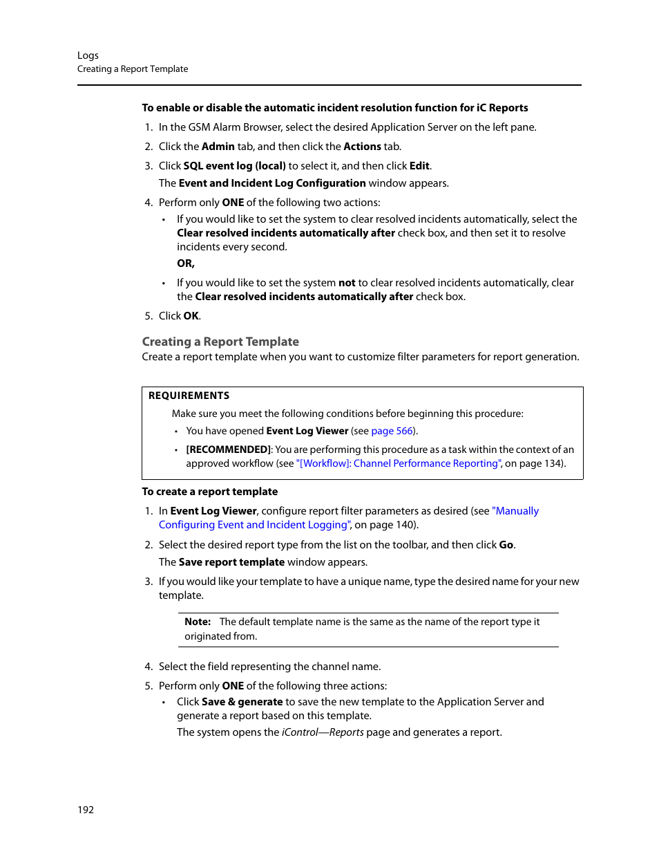 Creating a report template | Grass Valley iControl V.6.02 User Manual | Page 202 / 610