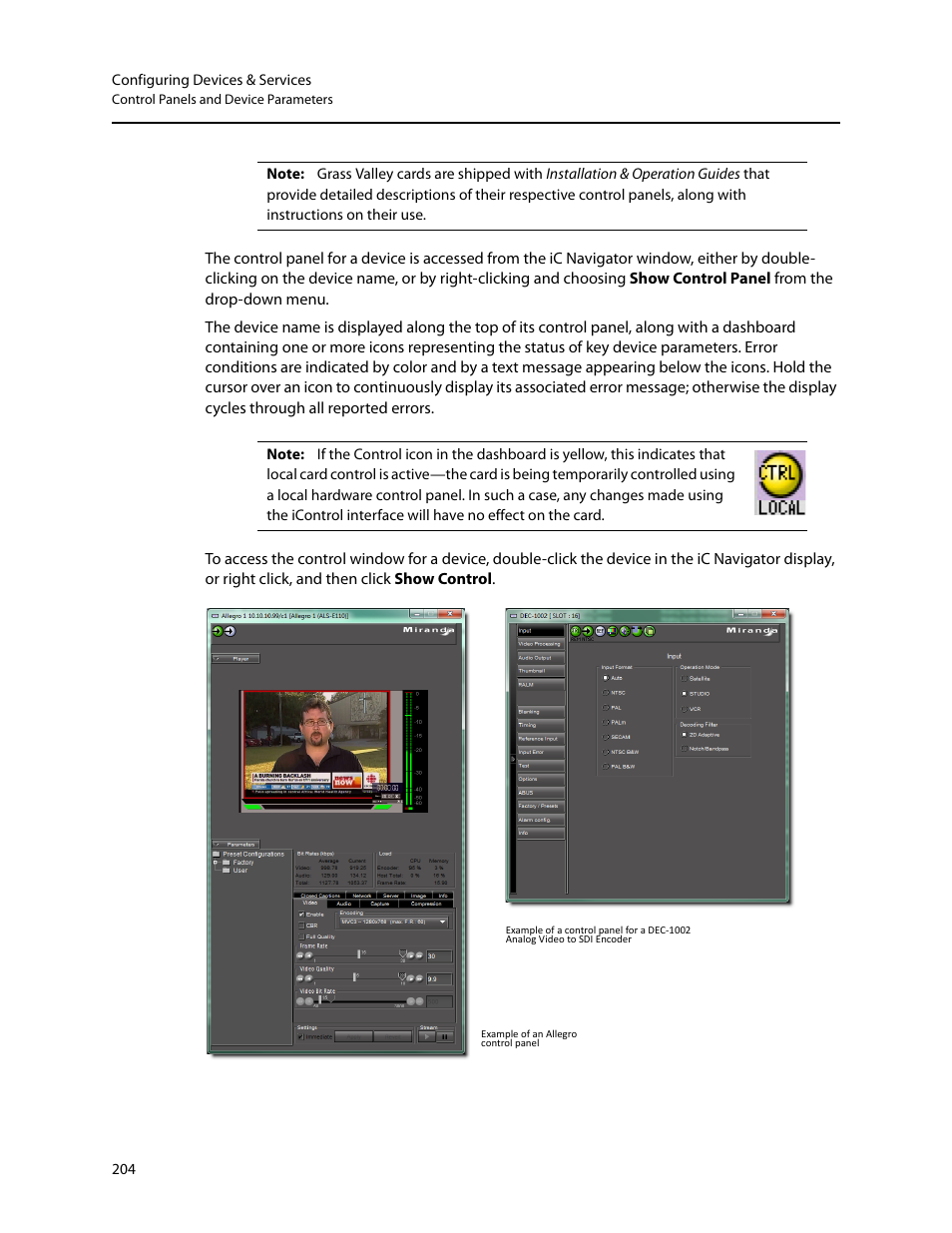 Grass Valley iControl V.6.02 User Manual | Page 214 / 610