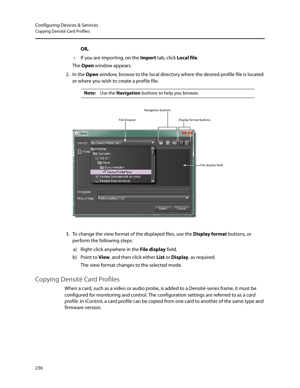 Copying densité card profiles | Grass Valley iControl V.6.02 User Manual | Page 246 / 610