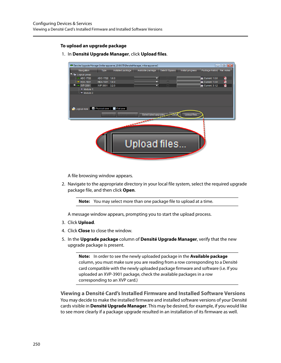 Versions | Grass Valley iControl V.6.02 User Manual | Page 260 / 610
