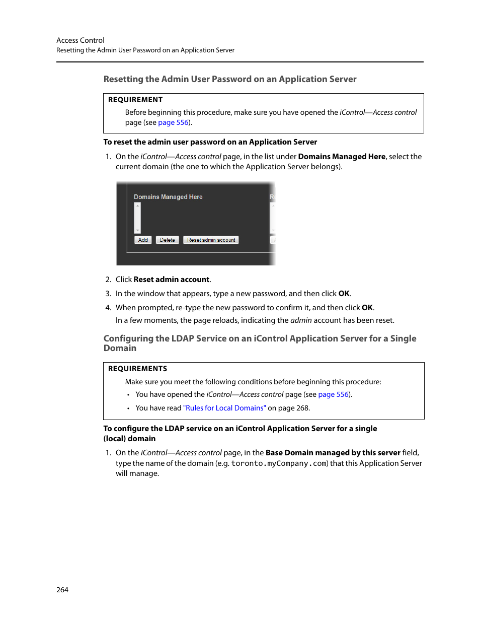 Resetting, The admin user password on an application server | Grass Valley iControl V.6.02 User Manual | Page 274 / 610