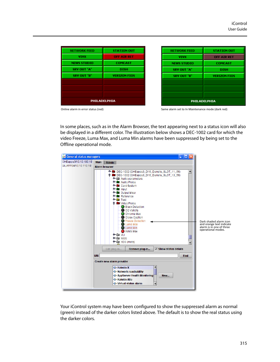 Grass Valley iControl V.6.02 User Manual | Page 325 / 610