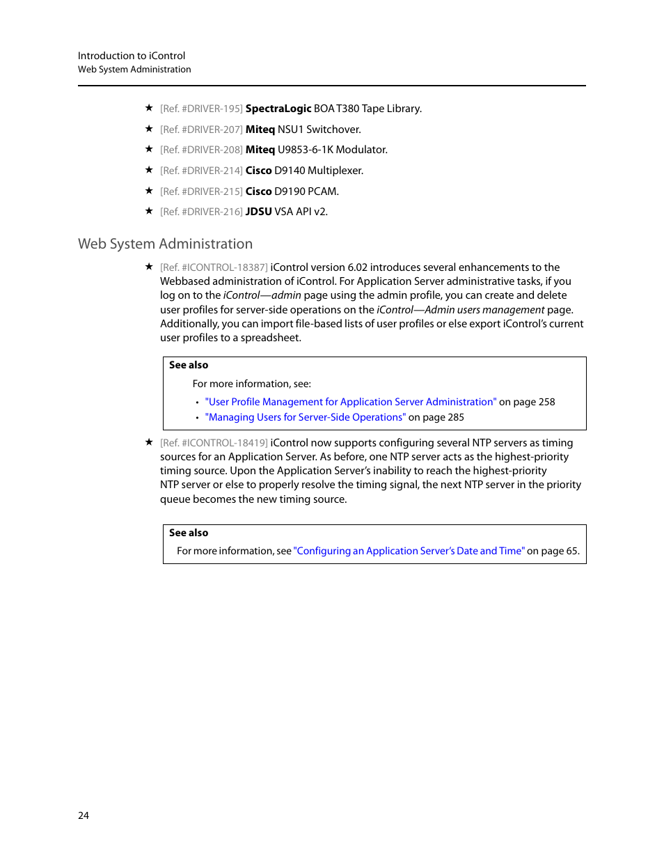 Web system administration | Grass Valley iControl V.6.02 User Manual | Page 34 / 610
