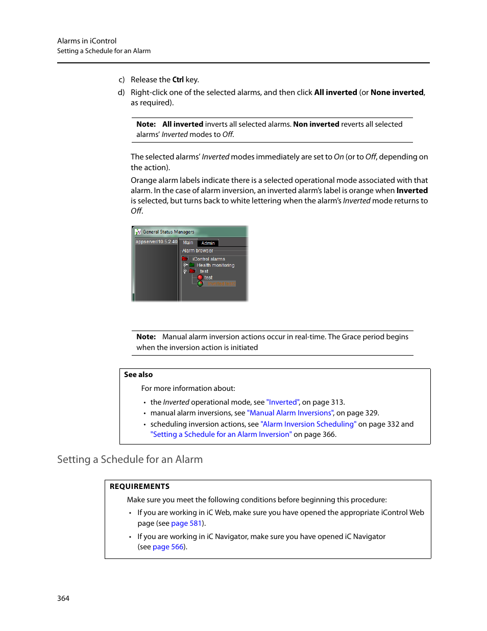 Setting a schedule for an alarm | Grass Valley iControl V.6.02 User Manual | Page 374 / 610