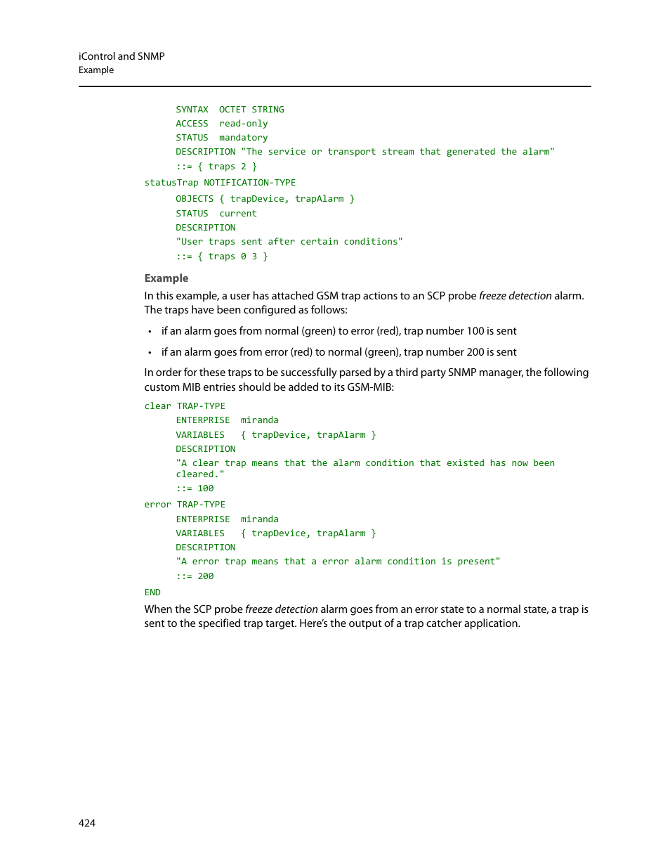 Example | Grass Valley iControl V.6.02 User Manual | Page 434 / 610