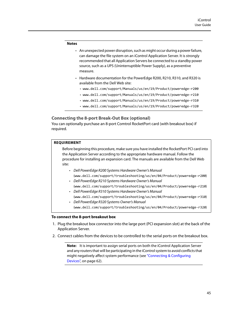 Connecting the 8-port break-out box (optional) | Grass Valley iControl V.6.02 User Manual | Page 55 / 610