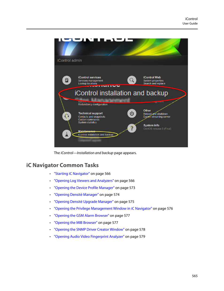 Ic navigator common tasks | Grass Valley iControl V.6.02 User Manual | Page 575 / 610