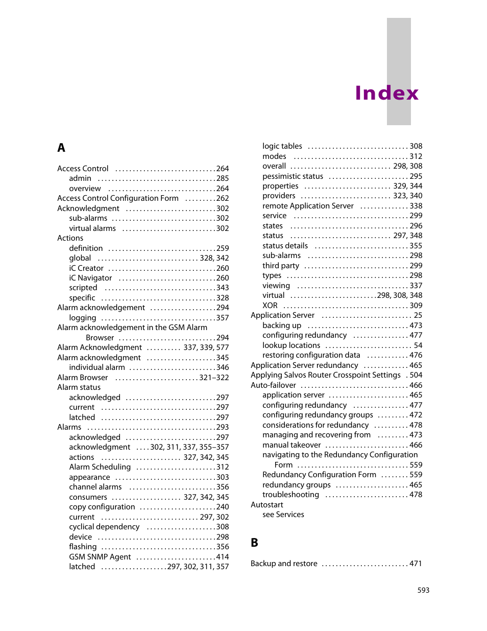 Index | Grass Valley iControl V.6.02 User Manual | Page 603 / 610