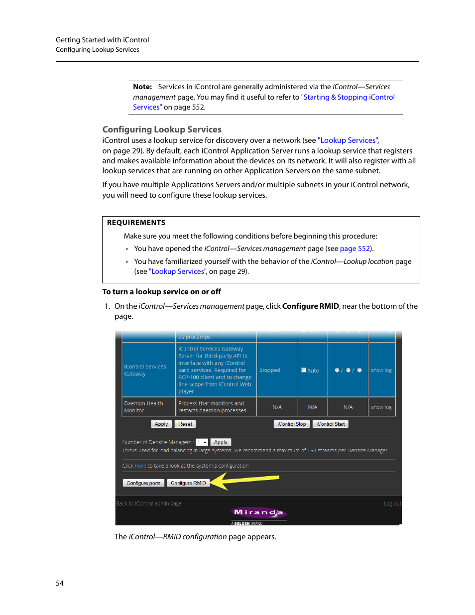 Configuring lookup services | Grass Valley iControl V.6.02 User Manual | Page 64 / 610