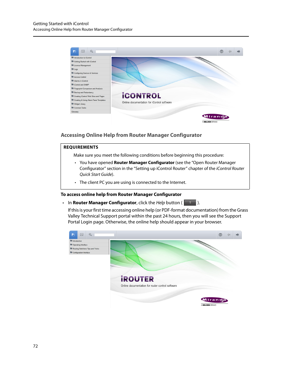 Grass Valley iControl V.6.02 User Manual | Page 82 / 610