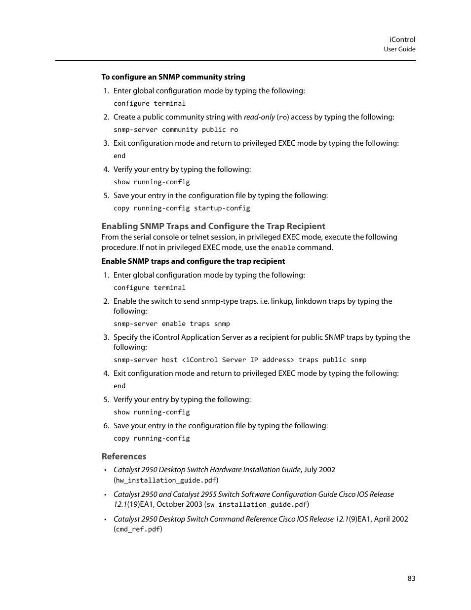 References | Grass Valley iControl V.6.02 User Manual | Page 93 / 610