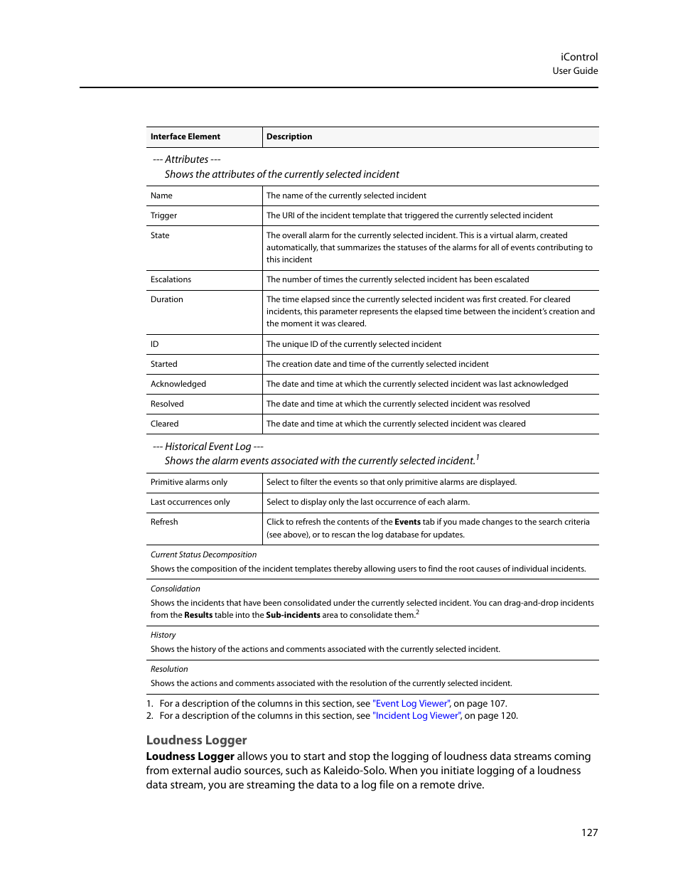 Loudness logger | Grass Valley iControl V.4.43 User Manual | Page 137 / 772