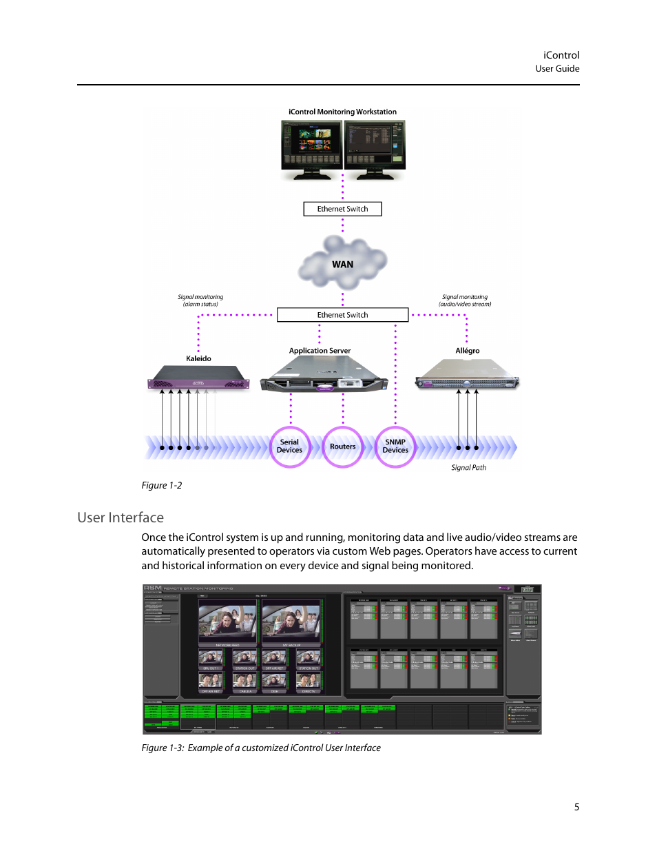 User interface | Grass Valley iControl V.4.43 User Manual | Page 15 / 772
