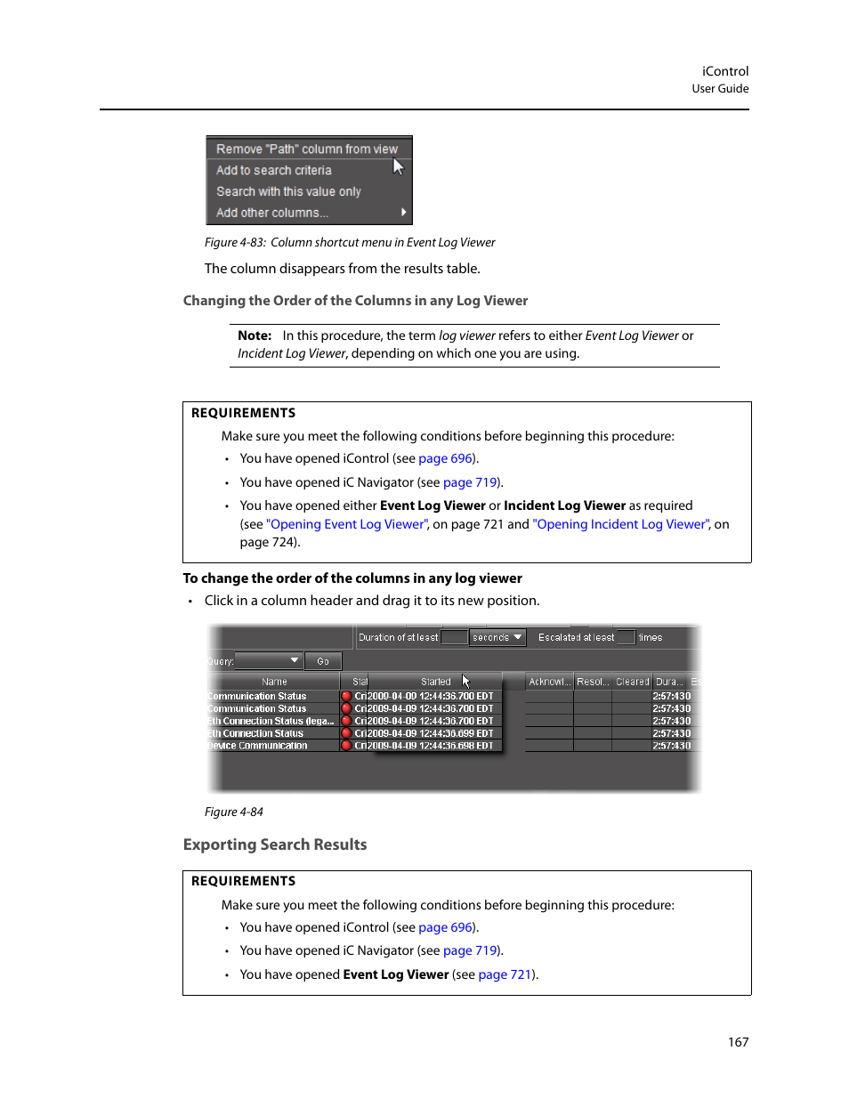 Exporting search results | Grass Valley iControl V.4.43 User Manual | Page 177 / 772