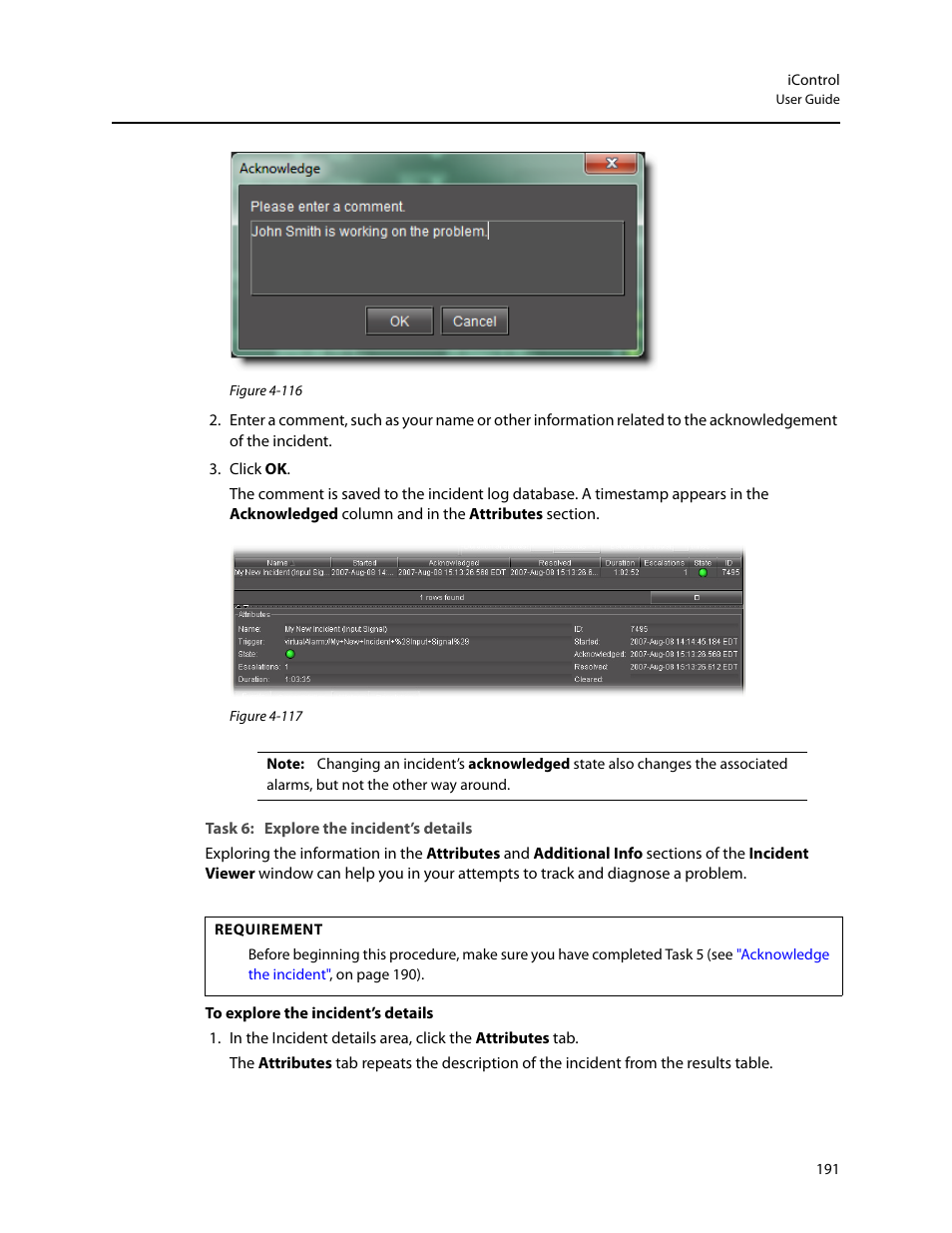 Task 6: explore the incident’s details | Grass Valley iControl V.4.43 User Manual | Page 201 / 772